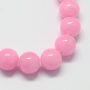 Jade pink színezett 8 mm golyó ásványfüzér