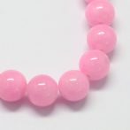 Jade pink szinezett 6 mm golyós ásványfüzér 