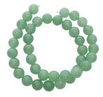 Jade  8 mm golyós ásványfüzér (aventurin zöld)